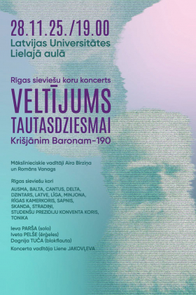 Rīgas sieviešu koru koncerts "Veltījums tautasdziesmai"