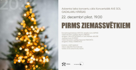 Koncertu cikla "Gadalaiku krāsas" koncerts “Pirms Ziemassvētkiem”