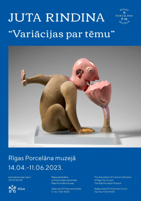 Jutas Rindinas personal exhibition “Variācijas par tēmu” ("Variations on a theme") will be opened at the Riga Porcelain Museum