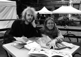 Illustration plein air with Jurijs Tatarkins and Rebeka Lukošus