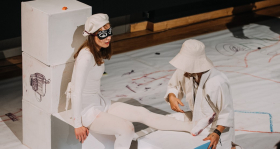 Musical drawing show for children "Cellino travels" in the cultural center "Imanta"