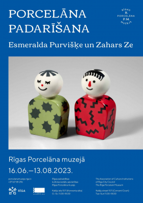 Esmeraldas Purviškės and Zahara Ze's exhibition "Porcelāna padarīšana" (“Making Porcelain”) will open in the Riga Porcelain Museum
