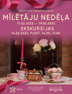 Valentine's day tours and postcards dedicated to the theme of love in the museum "Riga Art Nouveau Center"