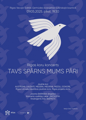 Rīgas jauktie kori aicina uz kora mūzikas koncertu “Tavs spārns mums pāri”