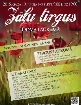 Svētku ieskaņas Doma laukumā – 20. tradicionālais Zāļu tirgus