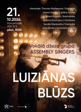 Vokālā džeza grupas “Assembly Singers” koncerts “Luiziānas blūzs”