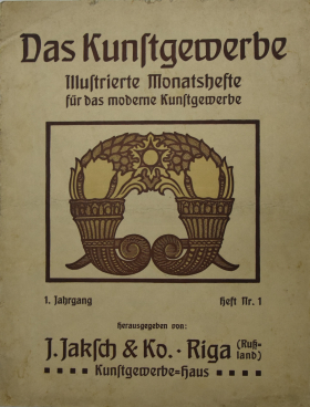 Muzejā “Rīgas Jūgendstila centrs” varēs iepazīties ar 1912. gadā Rīgā izdoto žurnālu “Die Kunstgewerbe”.