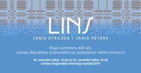 18. novembrī Rīgas kamerkoris “Ave Sol” aicina uz tiešsaistes koncertu “Lins”
