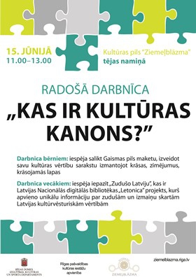 RADOŠĀ DARBNĪCA bērniem „Kas ir kultūras kanons?”