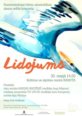 Bērnu dienai veltīts koncerts „Lidojums” kultūras un atpūtas centrā „Imanta”