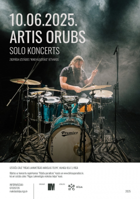 Artis Orubs — solo koncerts Zigfrīda izstādes  “Kino klejotājs” ietvaros