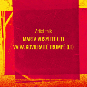 Saruna ar izstādes “Pārmaiņu priekšā”, lietuviešu māksliniecēm, Vaivu Kovieraiti Trumpi un Martu Vosulīti sestdien, 29. jūlijā plkst. 12.00.