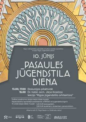 Pasaules jūgendstila diena muzejā “Rīgas Jūgendstila centrs”