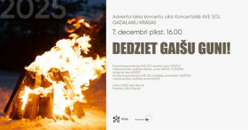 Koncertu cikla "Gadalaiku krāsas" koncerts “Dedziet gaišu guni”
