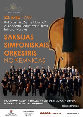 Saksijas Simfoniskā orķestra no Kemnicas koncerts kultūras pilī ZIEMEĻBLĀZMA