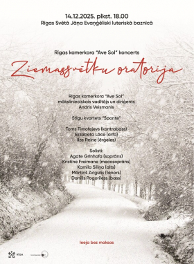 Rīgas kamerora koncerts “Ziemassvētku oratorija”