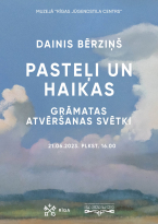 The celebration of the opening of the book “Pasteļi un haikas” ("Pastels and haiku") by Dainis Bērziņš in the museum "Riga Art Nouveau Center"