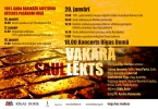 VAKARA SAULLĒKTS