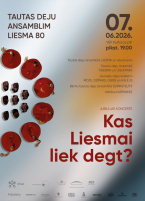 80 gadi dejā un degsmē: “Liesma” aicina uz jubilejas koncertu “Kas Liesmai liek degt?”