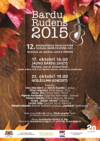 Festivāla „Bardu rudens 2015” noslēguma koncerts kultūras un atpūtas centrā „Imanta”