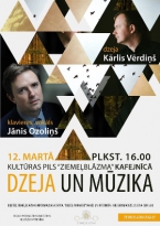 Kārļa Vērdiņa dzeja un Jāņa Ozoliņa mūzika koncertā Kultūras pilī “Ziemeļblāzma”