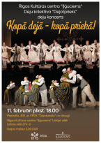 Rīgas Kultūras centra “Iļģuciems” deju kolektīvs “Dejotprieks” aicina uz tautas deju koncertu “Kopā dejā – kopā priekā!”