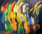 Exhibition of the works of the artist ĪRA ROZENTĀLE "Riga - Little Paris" in the Aleksandrs Čaks Museum.