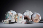 Rīgas Porcelāna muzejā skatāmas divas izstādes - Daigas Krūzes personālizstāde “Triepienu ceļojums” un muzeja krājuma izstāde “Testējot mūsdienas”