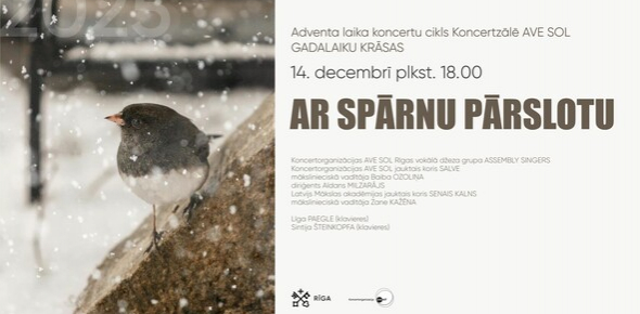Koncertu cikla "Gadalaiku krāsas" koncerts “Ar spārnu pārslotu”